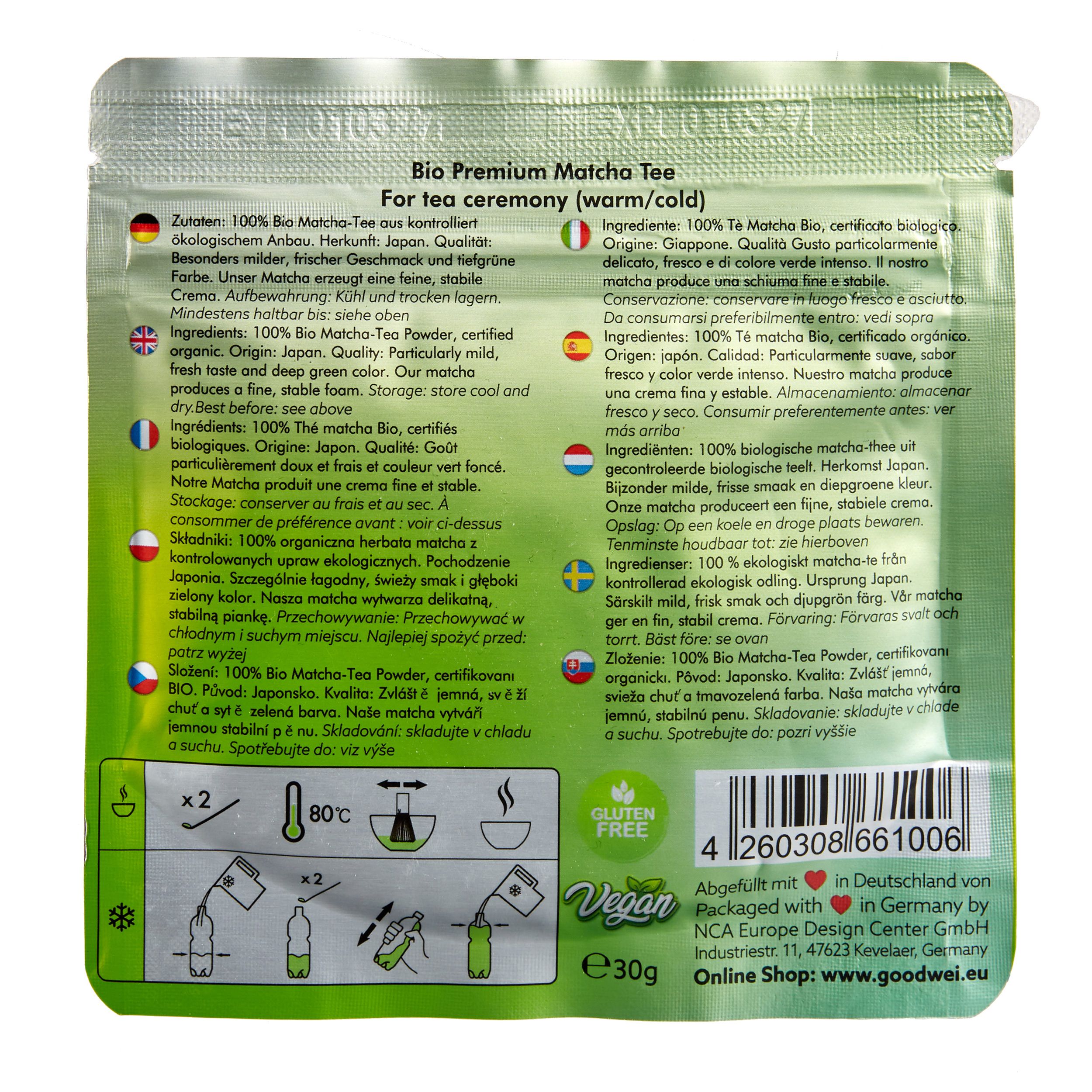 Bolsita Té Matcha Orgánico - Imagen 3